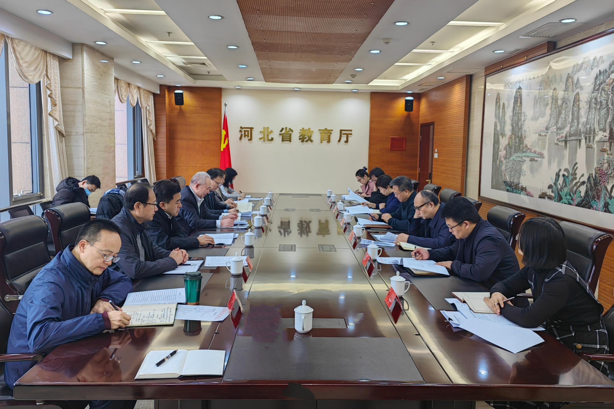 傅德印校长一行赴河北省教育厅座谈交流
