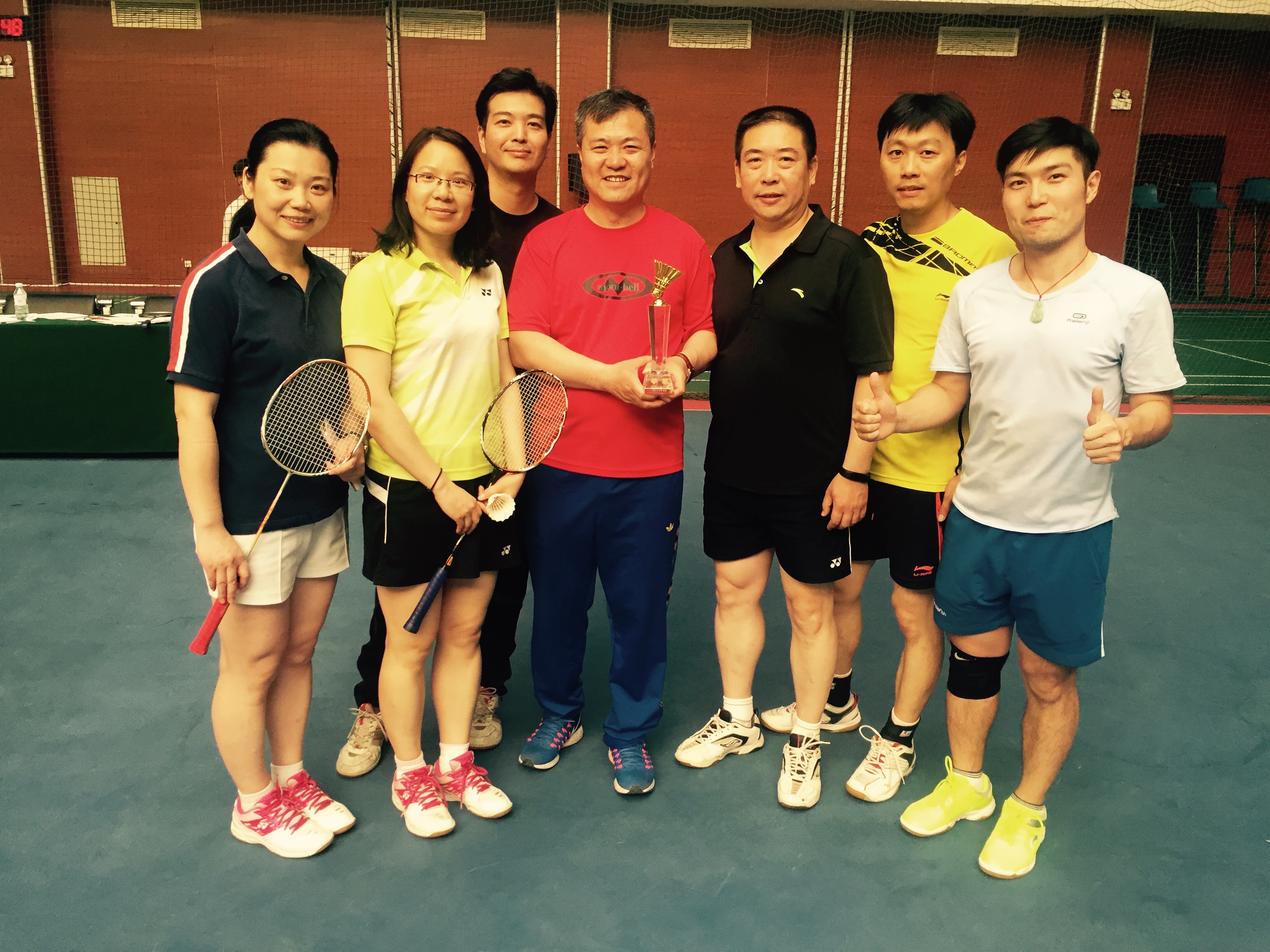 我校教职工参加全总职工第二届羽毛球比赛获团体比赛季军